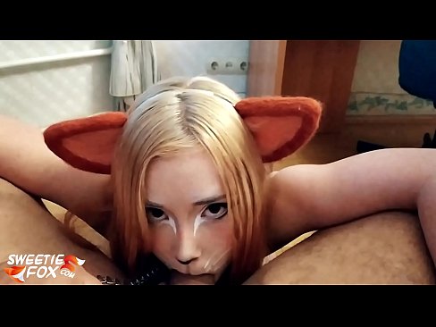 ❤️ Kitsune هن جي وات ۾ ڊڪ ۽ ڪم نگل معيار جنسي